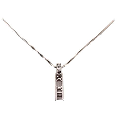 tiffany atlas necklace replica|tiffany roman numeral necklace.